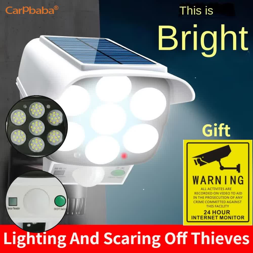 Outdoor Solar Light Motion Sen - Home Security Flood Lights 评论和价格